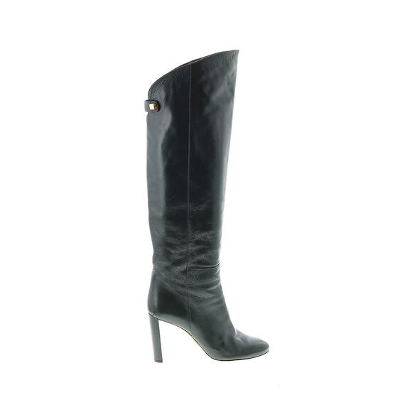 Maison Skorpios Adriana Boot Leather Knee High Dark Green 90mm Emily In Paris 39 - Picture 1 of 8